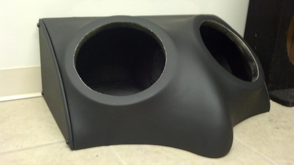 For Sale Custom Fiberglass Dual 10 Inch Leather Sub Box